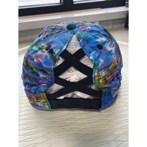 Glove It Waterfall Caps One Size Adjustable Criss Cross Straps Blue Poly Golf - Picture 3 of 7